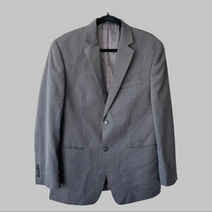 Michael Kors Pure Wool Pinstriped Blazer in Grey